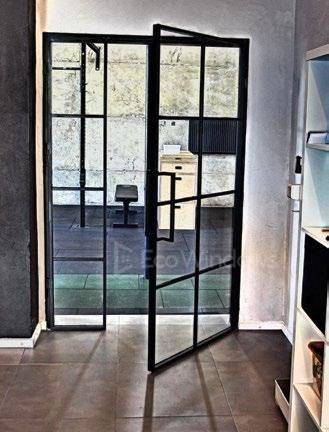 Eco steel doors at office