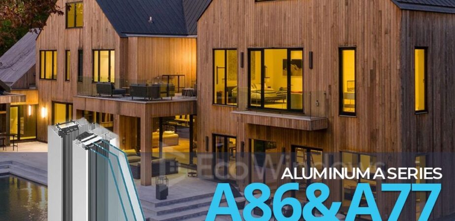 fb_ecowindowsusa_a86&a77ls Custom designed modern windows for luxury homes Greenwich CT. 24’ sliding doors, very efficient large windows